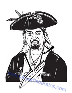 Los piratas empezaron a usar lanyards, pero no eran publicitarios.